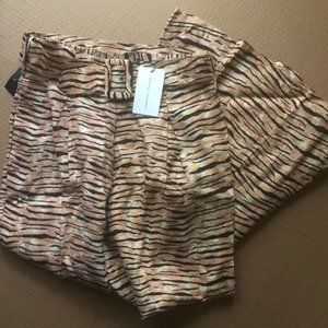 Faithfull the Brand "Lena” wide leg palazzo cropped linen pants -- New With Tags